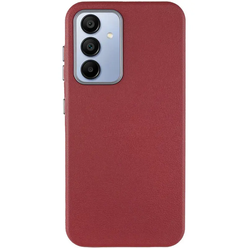 Шкіряний чохол Leather Case Metal Buttons для Samsung Galaxy S23 FE Red - фото 2