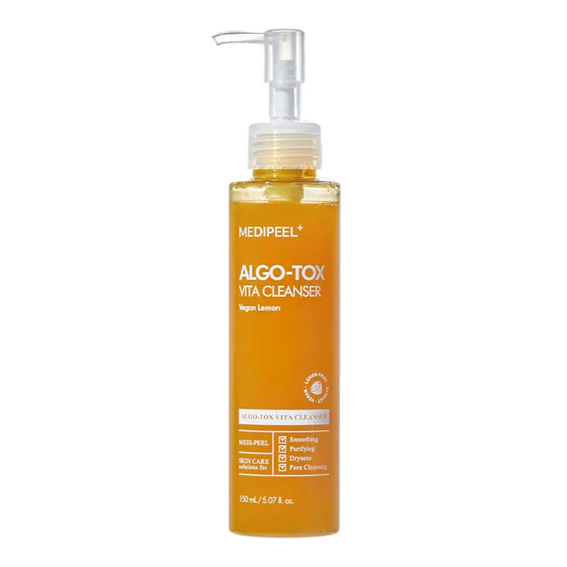 Гель для глибокого очищення шкіри з екстрактом лимона Algo-Tox Vita Cleanser Vegan Lemon Medi-peel 150 мл