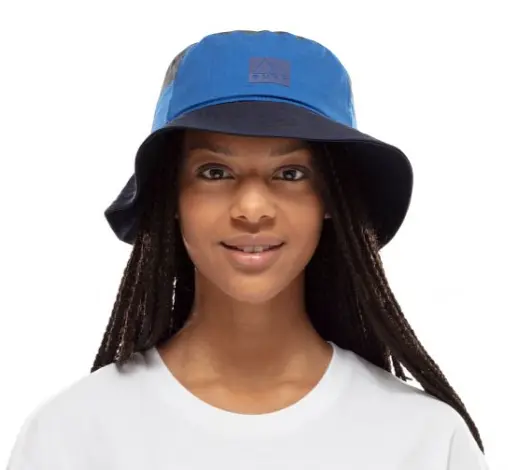 Панама Buff Sun Bucket Hat Hak S/M Черный-Синий - фото 3