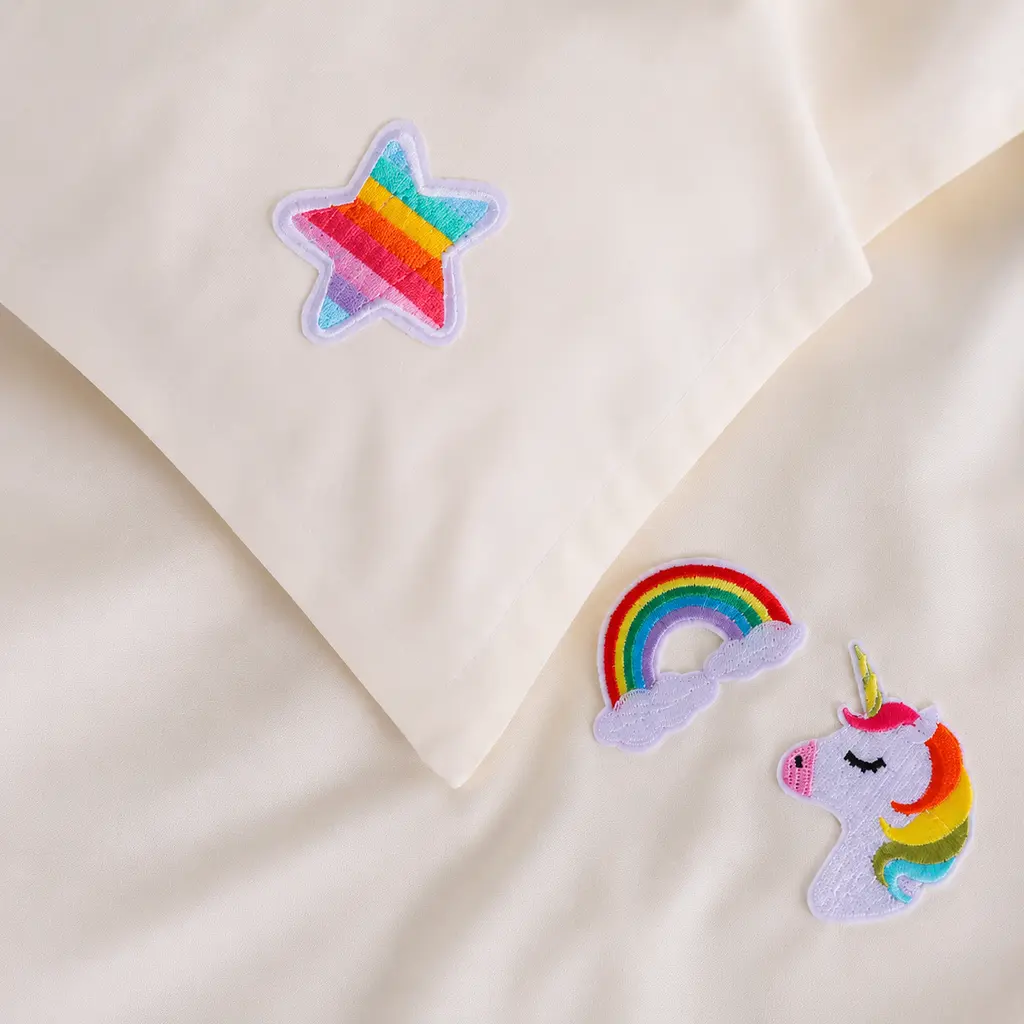 Дитяча постільна білизна MIRSON BABY Poplin Edition Unicorn Milky Whiteсм 110х160см (2200013086123) - фото 4