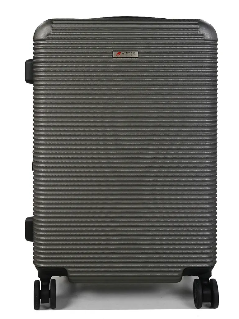Валіза дорожня середня (M) полікарбонат Airtex 968 70л 65х42х28см Темно-сірий (Dark grey) - фото 3