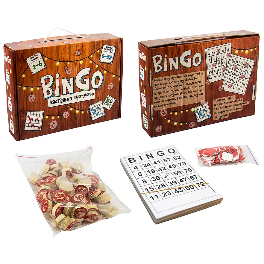 Настільна гра Strateg Лото BinGo (30757) - фото 2