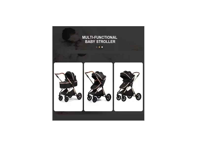 Коляска універсальна 3 в 1 Kidilo H2D Black - фото 6