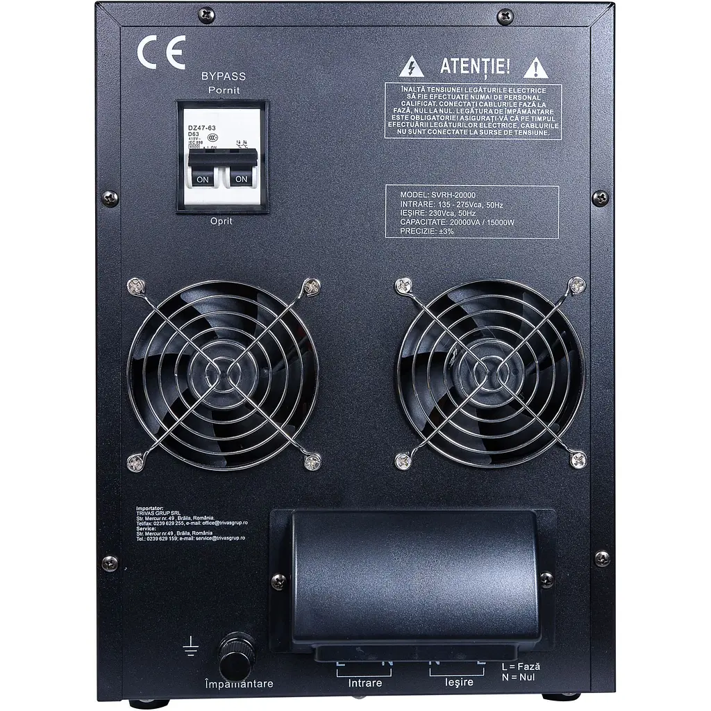 Стабілізатор напруги Conter Hibrid 20000 VA-V2/15000W (SVRH 20000 VA) [159810] - фото 2