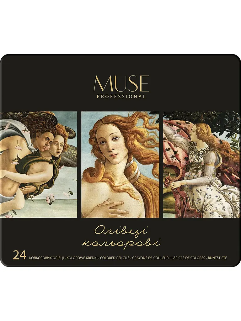 Набір олівців 24 кол. MUSE круглі (101M-24) - фото 3