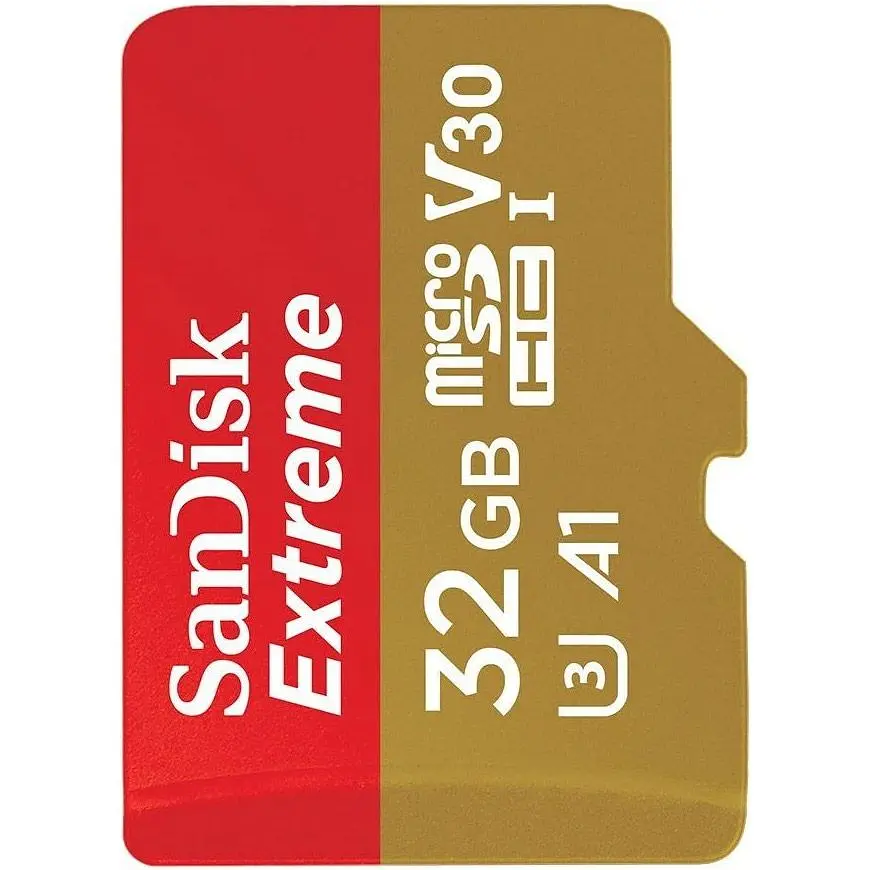 Карта пам'яті SanDisk microSDHC 32GB UHS-I U3 Extreme A1 V30 + SD Adapter (SDSQXAF-032G-GN6MA) [91559] - фото 3