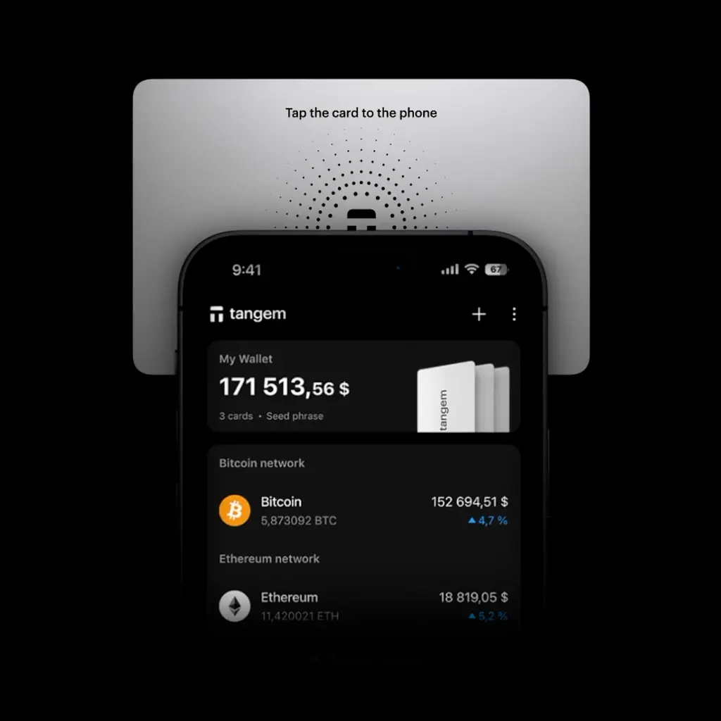 Криптогаманець Tangem Wallet 2.0 набір з 3 карток White (TG128X3-W) - фото 5