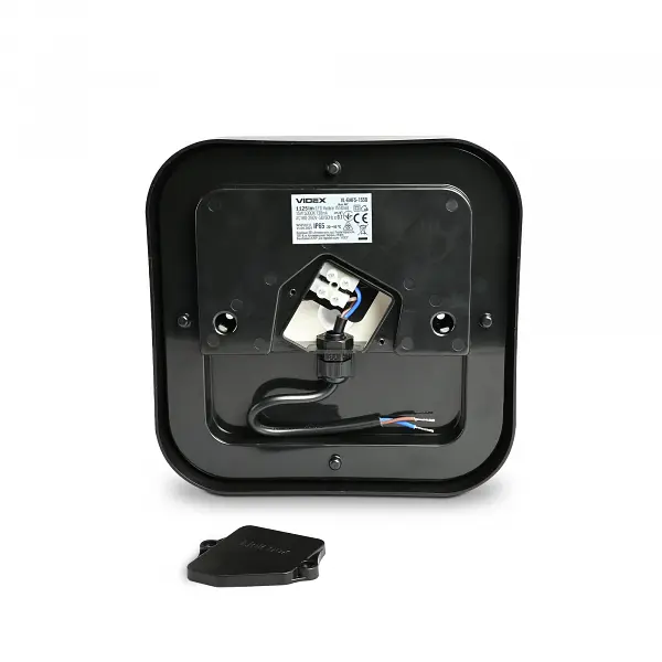 LED світильник ART IP65 квадратний VIDEX 15W 5000K Black - фото 3