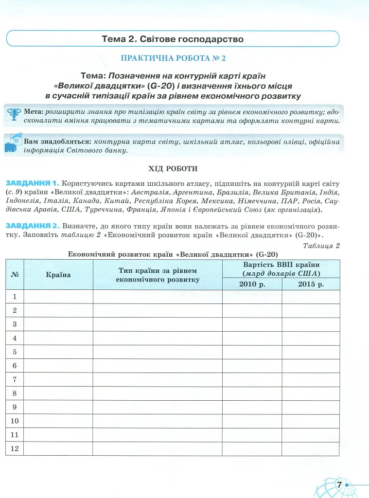 Географія 9 клас. Робочий зошит для практичних та контрольних робіт - фото 5