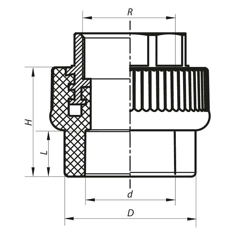 З'єднувальна муфта ВР Koer 63x2F PPR K0093.Pro KP0111 - фото 2