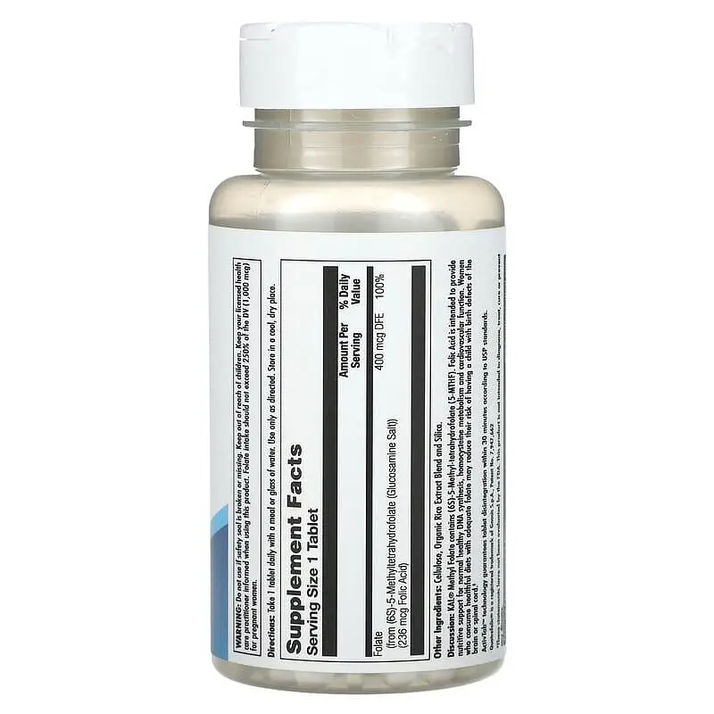 Амінокислота KAL Methyl Folate 400 mcg, 90 таблеток vit0003997 - фото 2