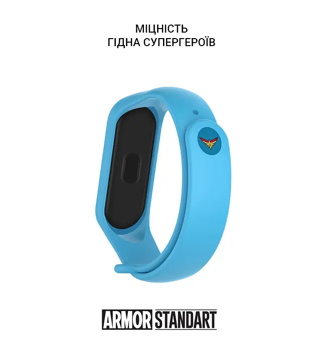 Ремінець ArmorStandart Superhero Edition для Xiaomi Mi Band 7/6/5 Captain Marvel Blue (ARM57075) - фото 3