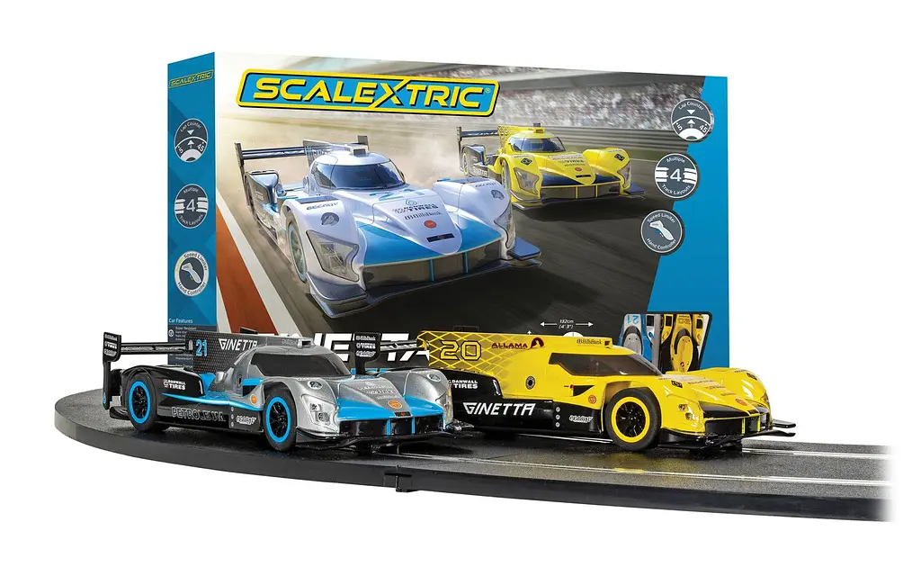 Набір гоночний трек Scalextric Ginetta Racers Set - EU Plug з автомобілями C1412P - фото 2