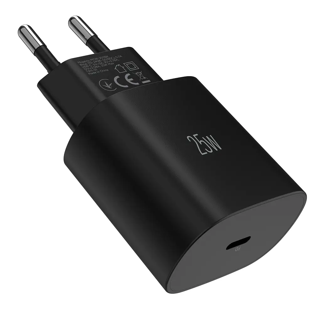 Зарядний пристрій мережевий MAKE 25W GaN3 Mini Type-C PD3.0 Black - фото 7