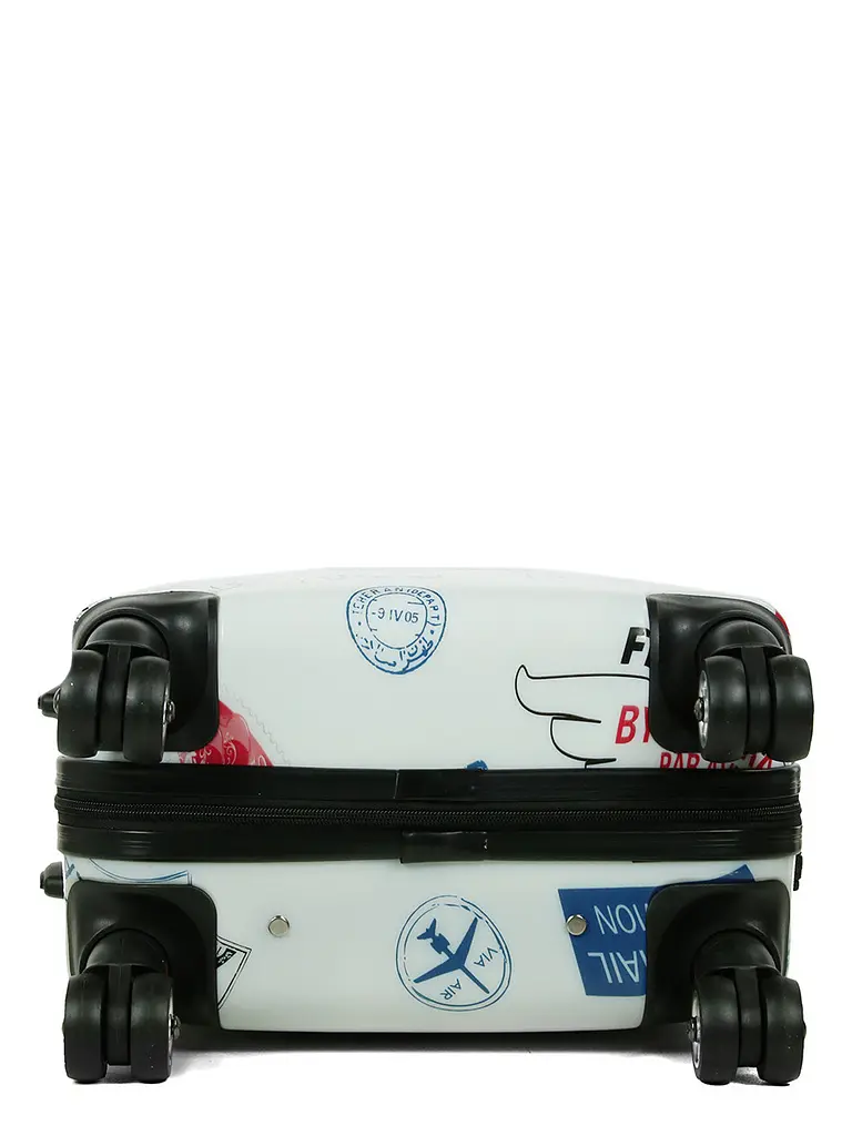 Валіза Малий (S) Полікарбонат під Ручну поклажу Worldline Airtex 809 Stamp 44 л 54x35x23 см Різнобарвний - фото 8