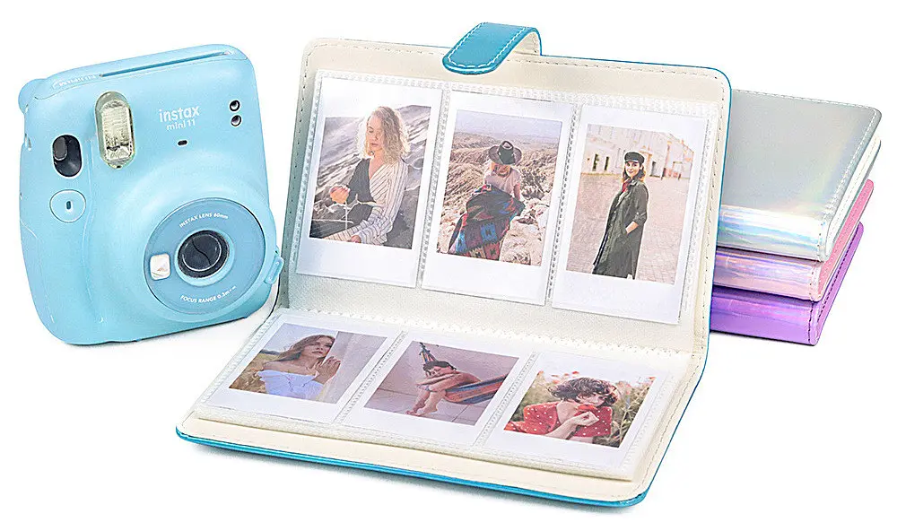 Фотоальбом для Fujifilm Instax Mini (12, 11, 40, 70, 90, 99, EVO, Link, Liplay) Polaroid 300, Z2300 на 96 фото,  райдужно-блакитний  - фото 4