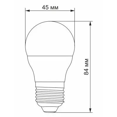 Лампочка Videx G45e 3.5W E27 3000K (VL-G45e-35273) - фото 3
