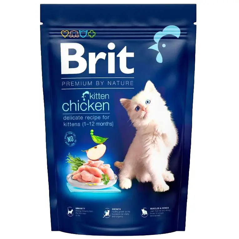 Сухий корм для кошенят Brit Premium by Nature Cat Kitten Chicken із куркою 1.5 кг