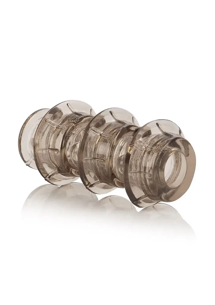 Насадка на пеніс CalExotics Dr. Joel Kaplan Triple Stacker Beaded Girth Ring 8.2 см чорний - фото 2