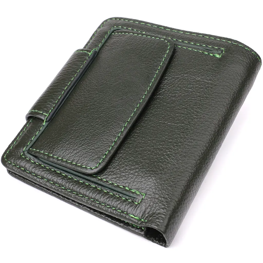 Вертикальний жіночий гаманець із натуральної шкіри ST Leather 9.5х11х2 см acs0029645 - фото 2