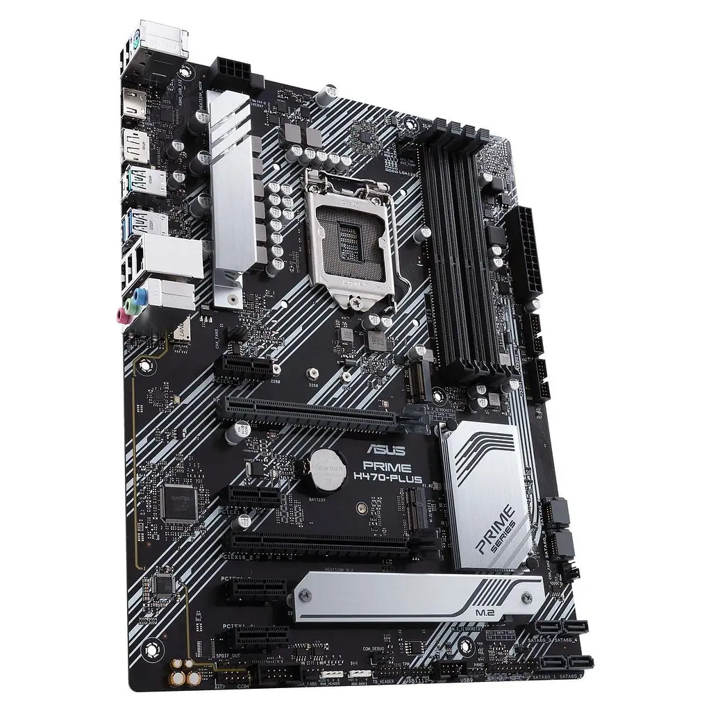 Материнська плата ASUS Prime H470-Plus (Prime H470-Plus) (Socket 1200, Intel H470, ATX) Б/в - фото 2