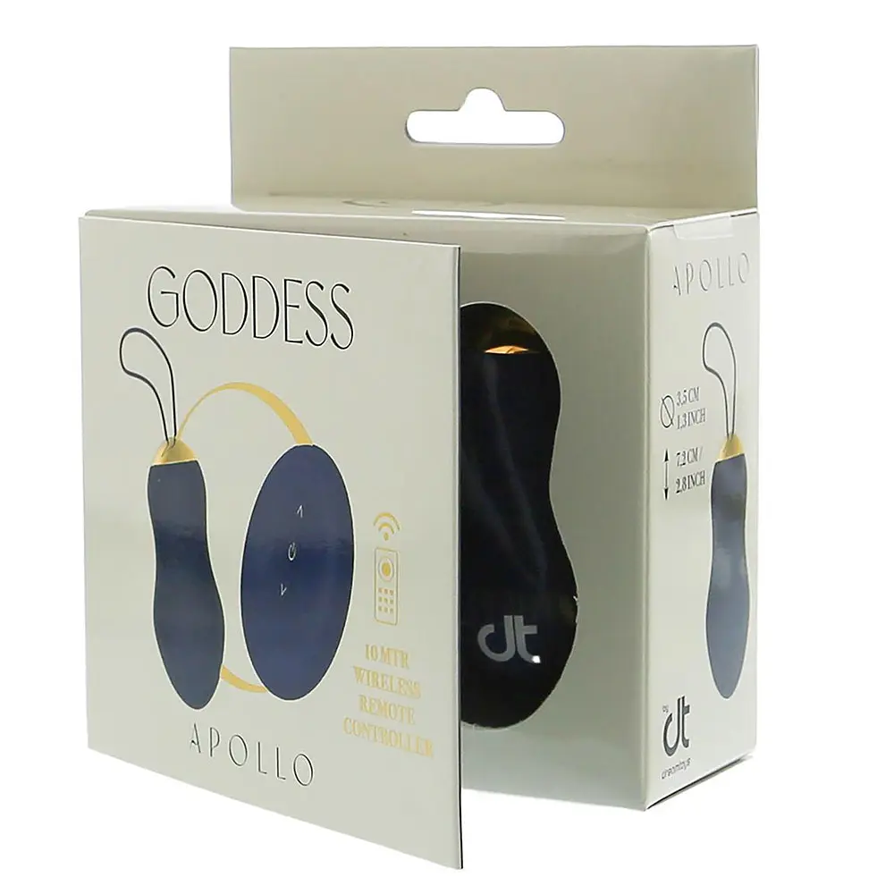 Віброяйце Dreamtoys Goddess Collection Apollo 7.2 см синій - фото 4