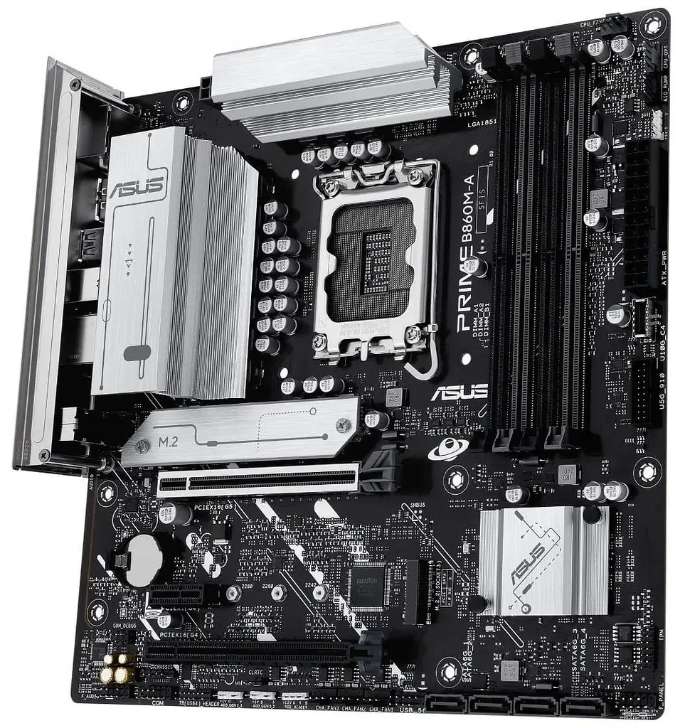 Материнська плата ASUS PRIME B860M-A-CSM (PRIME B860M-A-CSM) (Socket 1851, Intel B860, Micro-ATX) - фото 2
