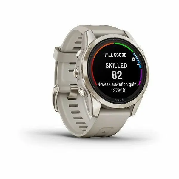 Смарт-часы Garmin Fenix 7S Sapphire Solar Soft Gold w. Light Sand Band (010-02776-14/15) - фото 2