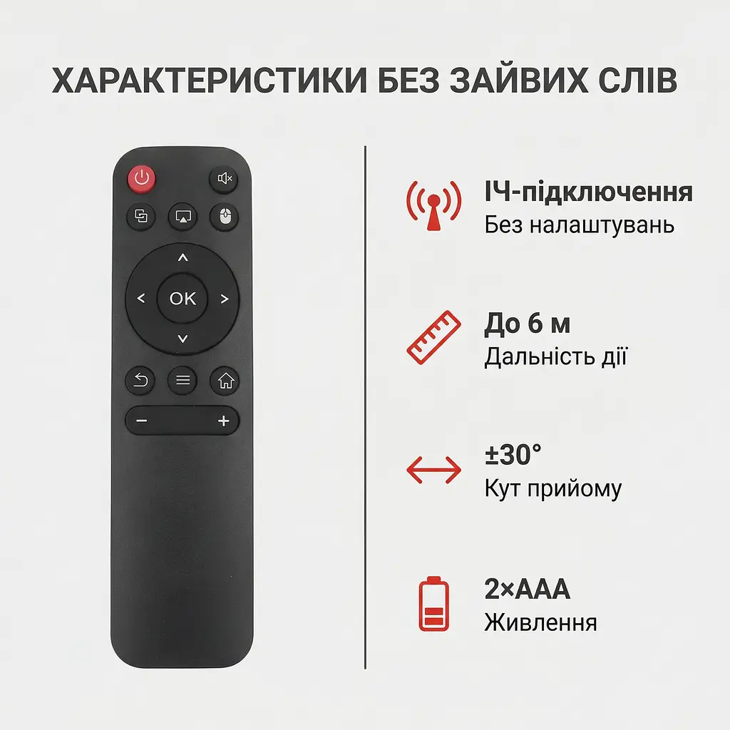 Пульт ІЧ для проектора HY300, HY300 Pro, HY320 mini, HY320 - фото 8