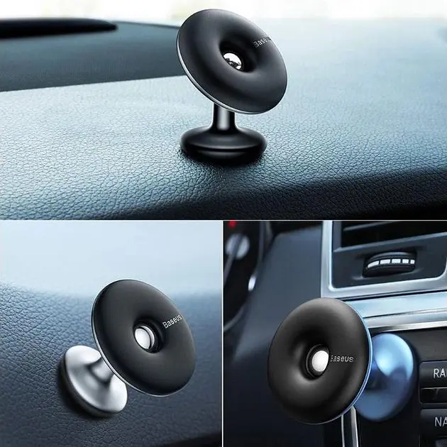 Автомобільний тримач холдер Baseus Car Holder Magnetic Star Ring Bracket SUGENT-HQ01 Black - фото 2