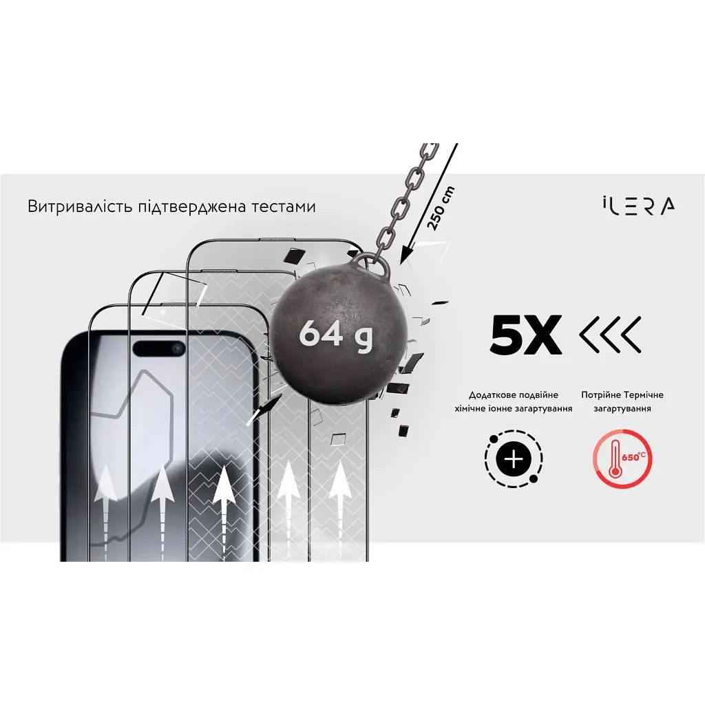 Захисне скло iLera Fantom Glass для Apple iPhone 17 Pro [ILFant17Pr] [144381] - фото 7