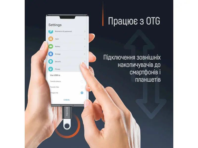 Адаптер ColorWay USB-C to USB-A 3.2 (CW-AD-AC3) - фото 6