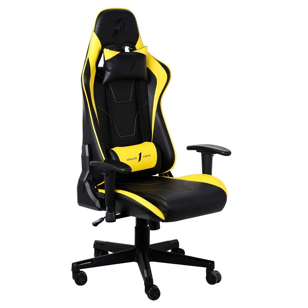 Крісло для геймерів 1stPlayer FK2 Black/Yellow (FK2-BKYE) - фото 5