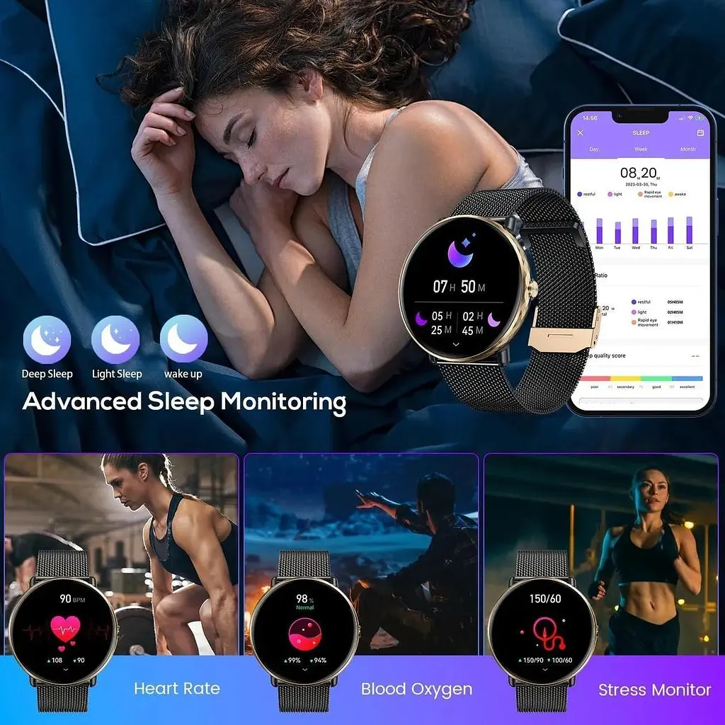 Смарт-годинник із сенсорним екраном AMOLED Sport Fitness Smartwatch - фото 3