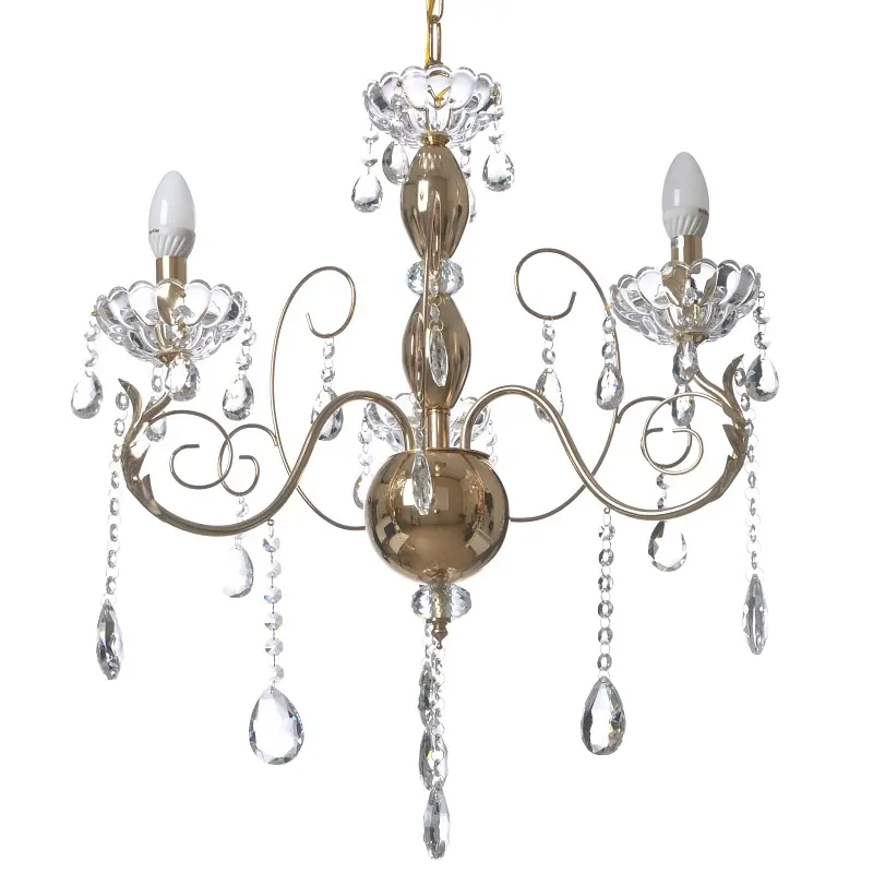 Люстра подвесная Brille хрустальная свеча E14 60W (BCL-658S/3) - фото 6