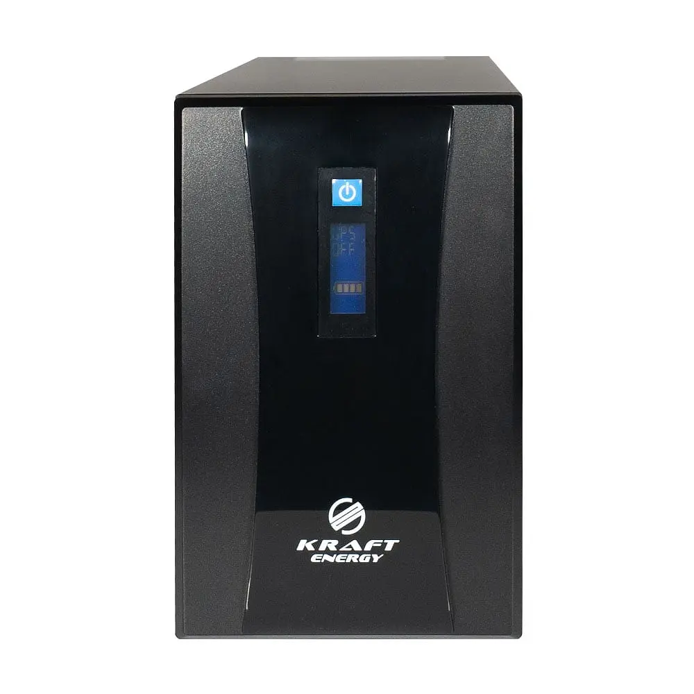 Джерело безперебійного живлення KRF-2000VA/1200W(LCD) UPS Kraft (42-00004) - фото 2