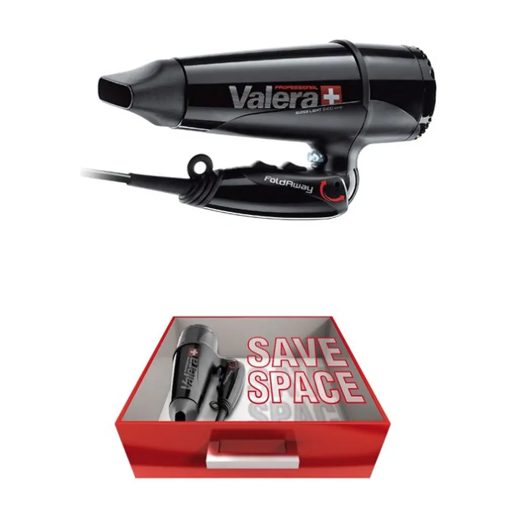 Фен Valera Swiss Light 5400 Fold-Away Ionic Tourmaline Black (SL5400T) - фото 4