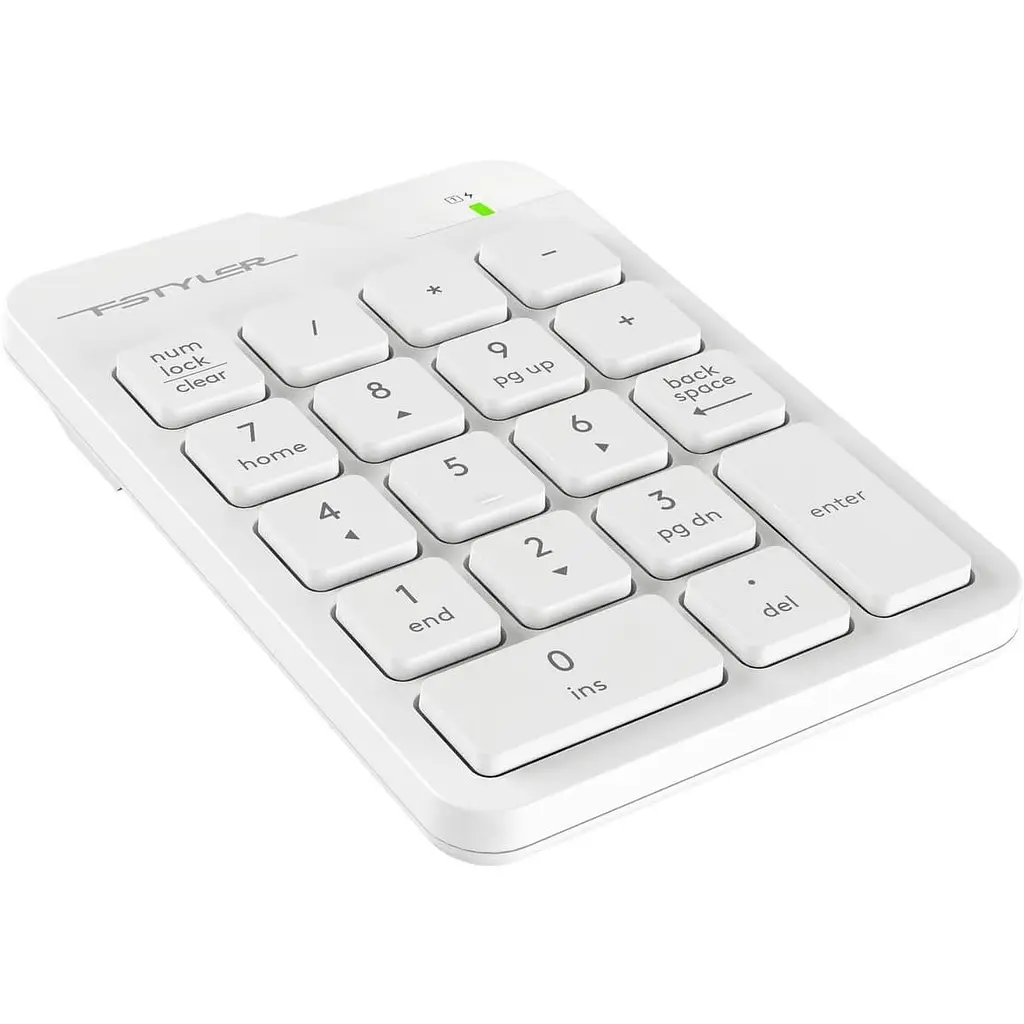 Клавиатура A4Tech Fstyler FGK21C Wireless White (Numpad) (FGK21C (White)) - фото 5