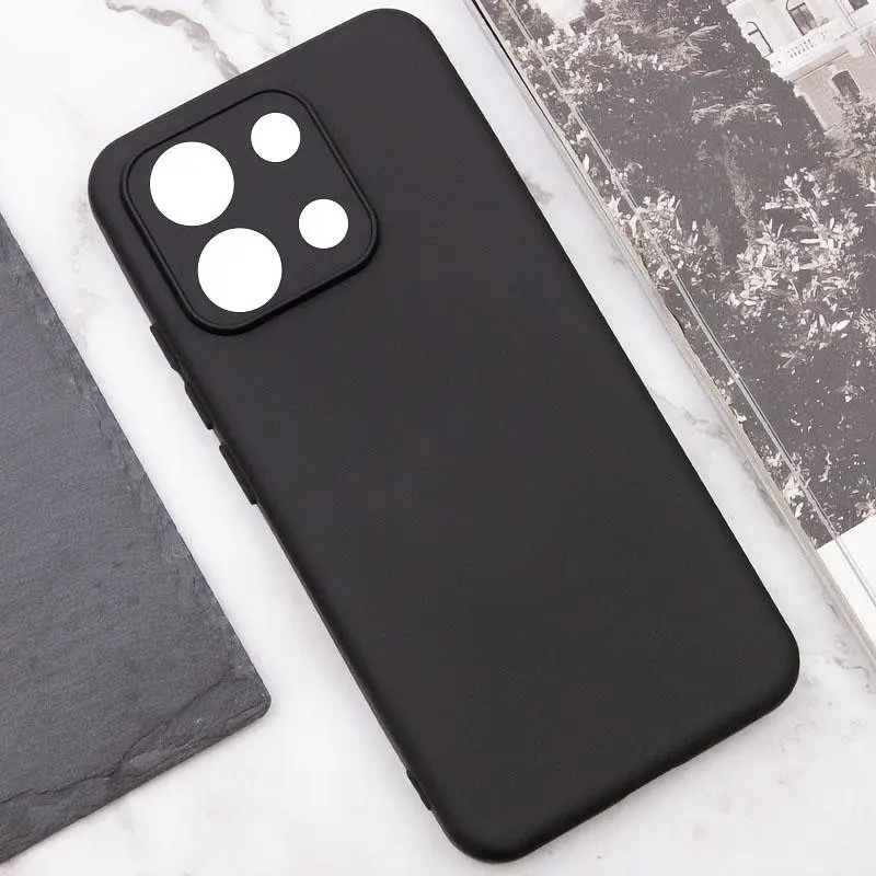 Чехол Lakshmi Silicone Cover Full Camera (AA) для Xiaomi Poco X6 Pro Черный / Black - фото 3
