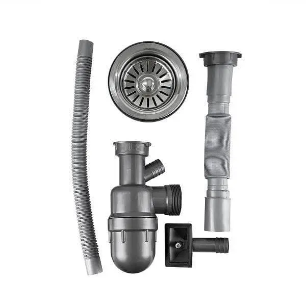 Мийка кухонна Kraft 6060R-E прямокутна 600х600х180 мм 0,8 мм Satin 30412 - фото 2