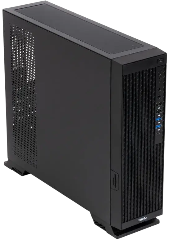 Корпус Vinga CS322B 400W Black - фото 3