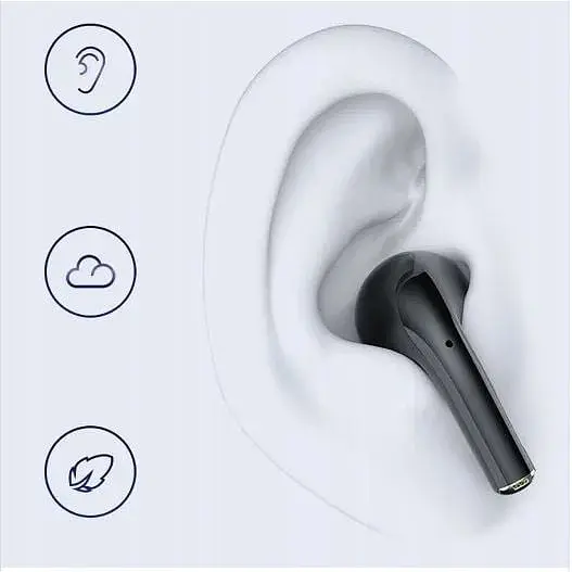 Бездротові навушники для TWS Earphones BT Bluetooth 5.2 HiFi Stereo з чохлом Black - фото 3