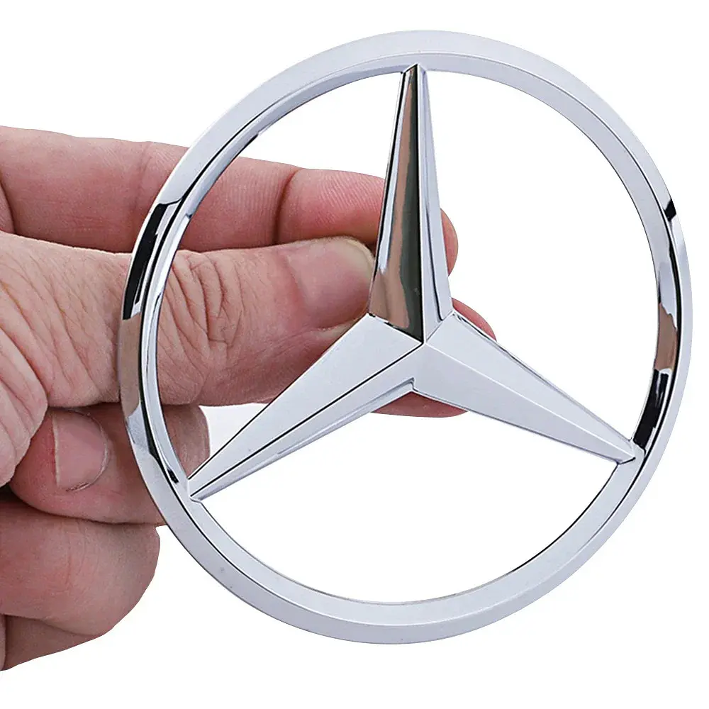 Емблема задня Mercedes-Benz W247 хром 85 мм (на 3 направляючих+скотч) OEM A2478170500 - фото 3