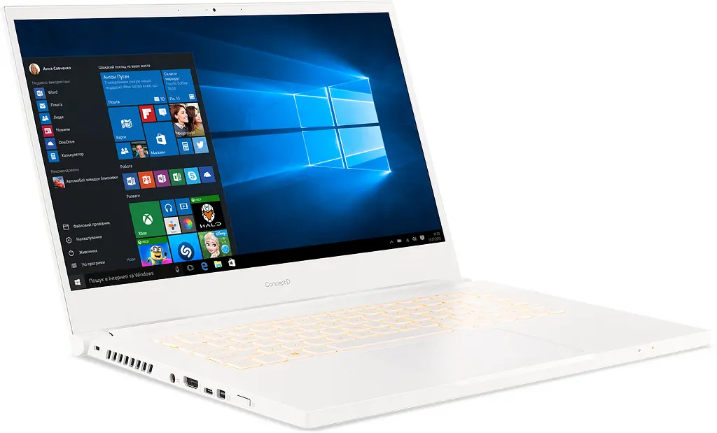 Ноутбук Acer ConceptD 3 CN315-72G-50CJ (NX.C5XEU.004) White (NX.C5XEU.004) - фото 2