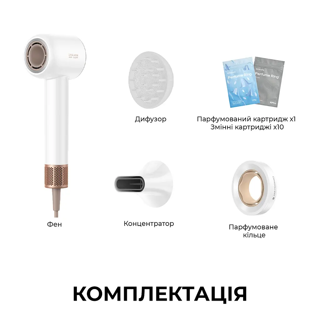Фен Dreame Glory Mix - White (AHD18-WH) - фото 6