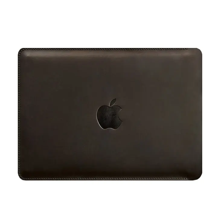 Кожаный чехол BlankNote для MacBook 15-16 Темно-коричневый - фото 4