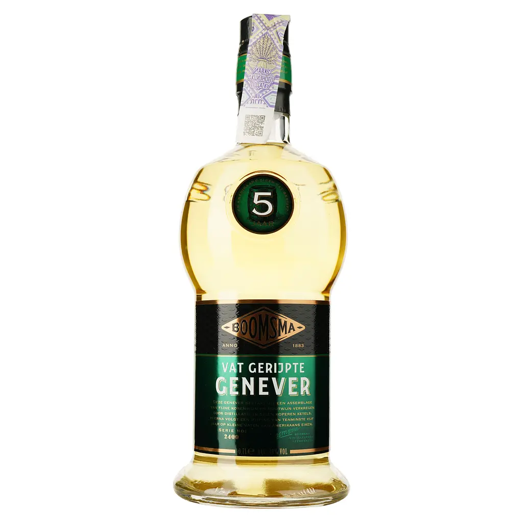 Джин Boomsma Vat Gerljpte Genever 5 yo 38% 0.7 л - фото 2