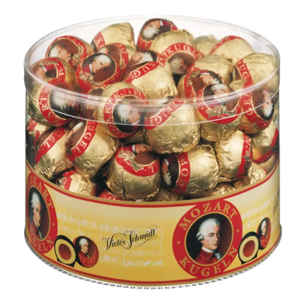 Цукерки Manner MOZART BALLS у пластиковій коробці 825 г