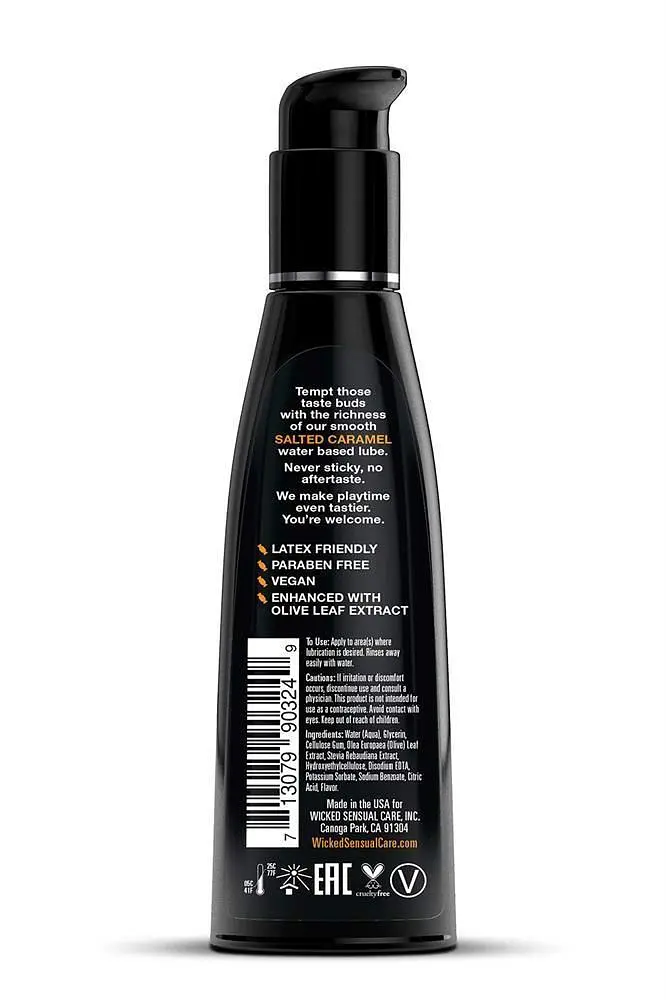 Лубрикант на водній основі Wicked Aqua Salted Caramel, 120 мл - фото 2