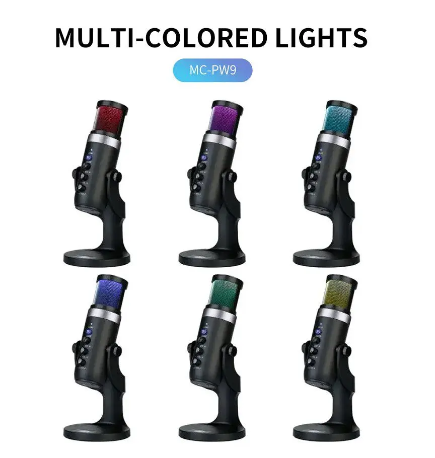 Професійний студійний конденсаторний мікрофон Jmary MCPW9 USB Black - фото 15